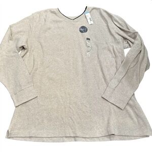 NWT Covington Beachwood Sueded V-Neck Top Size XXL